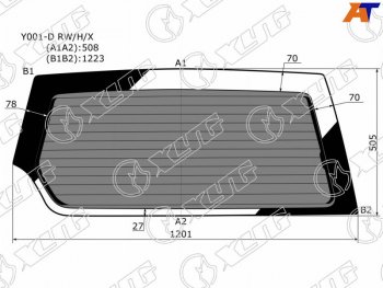 Стекло заднее затемненное с обогревом SUZUKI ESCUDOVITARA 35D 89-97                                XYG Y001-D RW/H/X