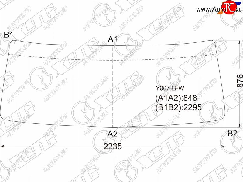 14 599 р. Стекло лобовое Hino 700 03-  Dolphin Profia 01- XYG Y007 LFW  с доставкой в г. Кемерово
