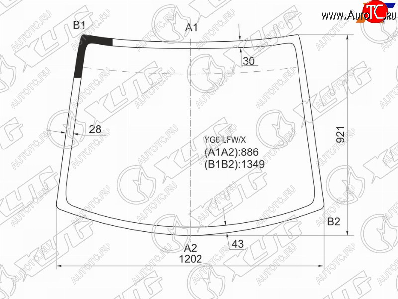 7 999 р. Стекло лобовое Nissan Moco 02-06  Suzuki MR Wagon 01-05 XYG YG6 LFW/X  с доставкой в г. Кемерово