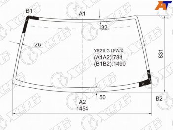 Стекло лобовое (Без выреза) Toyota Lite Ace 92-96  Town Ace 92-96 XYG YR21LG LFW/X