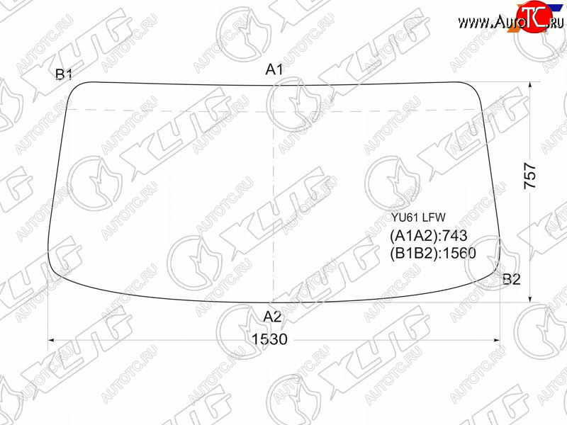 8 449 р. Стекло лобовое Hino 300 07-  Dutro 02-11  Toyota Dyna 99-11  ToyoAce 99-16 XYG YU61 LFW  с доставкой в г. Кемерово