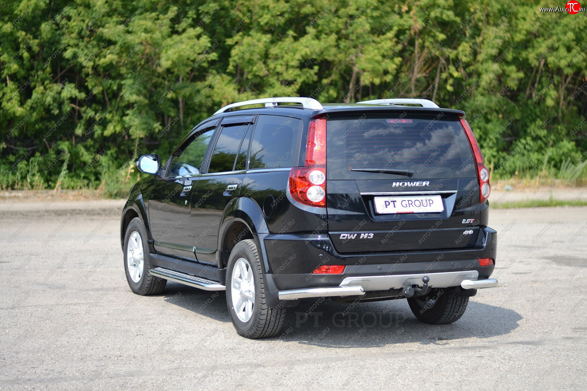 15 889 р. Защита заднего бампера (уголки d63 мм) Petroil Tuning  Great Wall Hover H3 (2017-2025) (нержавейка полированна)  с доставкой в г. Кемерово