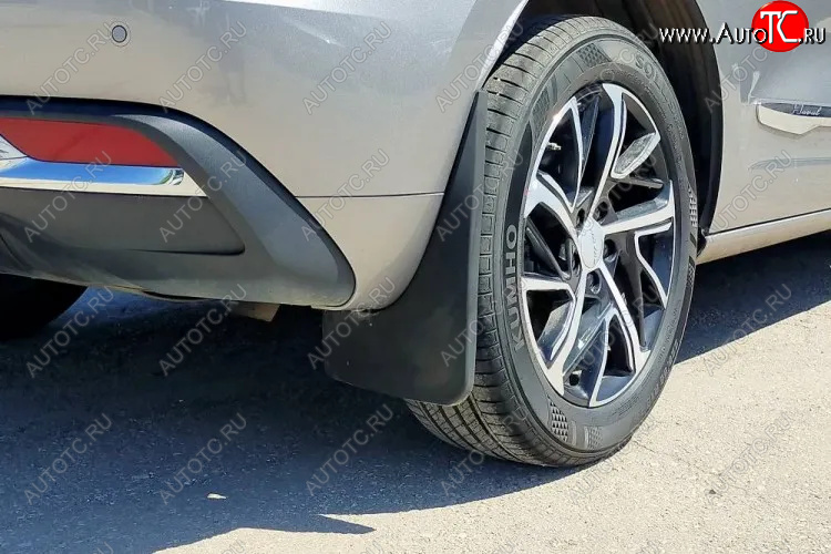 2 139 р. Задние брызговики (увеличенные) Petroil Tuning  Haval Jolion (2020-2024) дорестайлинг  с доставкой в г. Кемерово