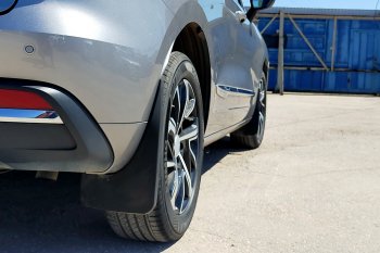 2 139 р. Задние брызговики (увеличенные) Petroil Tuning  Haval Jolion (2020-2024) дорестайлинг  с доставкой в г. Кемерово. Увеличить фотографию 2