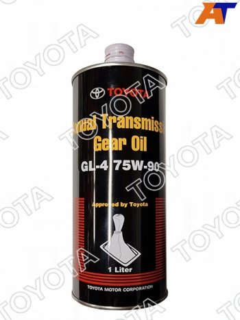 2 299 р. Масло трансмиссионное TOYOTA GL-4 75W-90 1Л                                                          TOYOTA 08885-81026  с доставкой в г. Кемерово. Увеличить фотографию 1