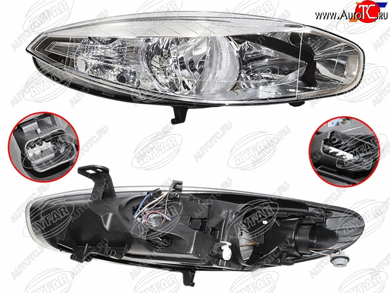 10 349 р. Фара правая (галоген, с электрокорректором) AYFAR  Renault Fluence (2010-2012) дорестайлинг  с доставкой в г. Кемерово