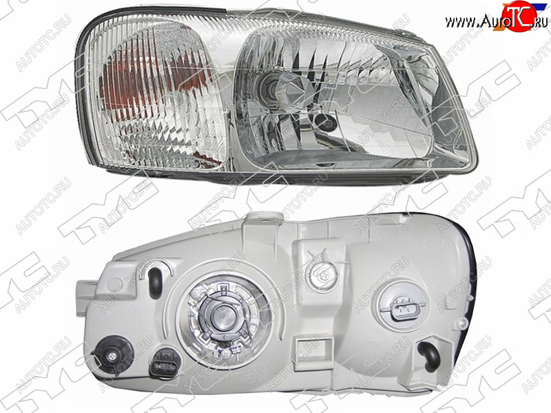 4 949 р. Фара правая (под электрокорректор) TYC  Hyundai Accent  седан ТагАЗ (2001-2012)  с доставкой в г. Кемерово