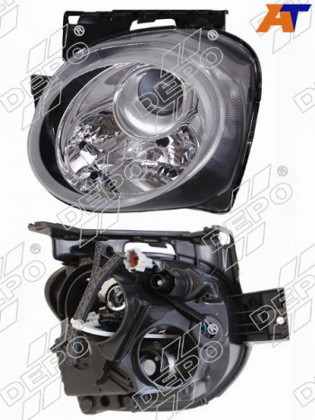 Фара NISSAN JUKE 14-20 LH под электрокорректор (Евросвет) DEPO 215-11H3L-LD-EM