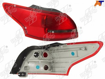 Фонарь задний FORD FOCUS III 15- LH 4D                                                               DEPO 431-19ABL-UE