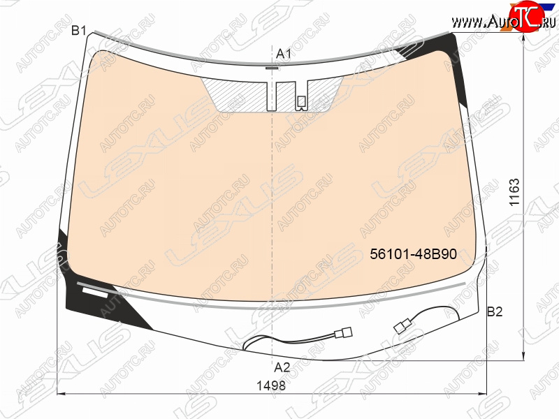 94 999 р. Стекло лобовое (Обогрев полный Датчик дождя) Lexus RX 15-19 LEXUS 56101-48B90  с доставкой в г. Кемерово