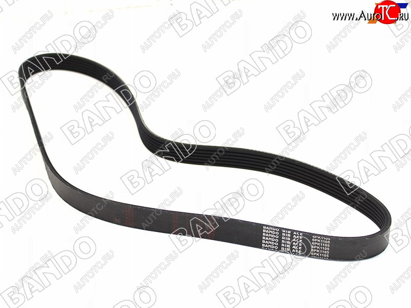 1 499 р. Ремень поликлиновой NISSAN A32VQ20, A33VQ30, B15QG15, P12QG18, Y11QG1#HONDA F23 RA6CL3 98-03 BANDO 6PK1105  с доставкой в г. Кемерово