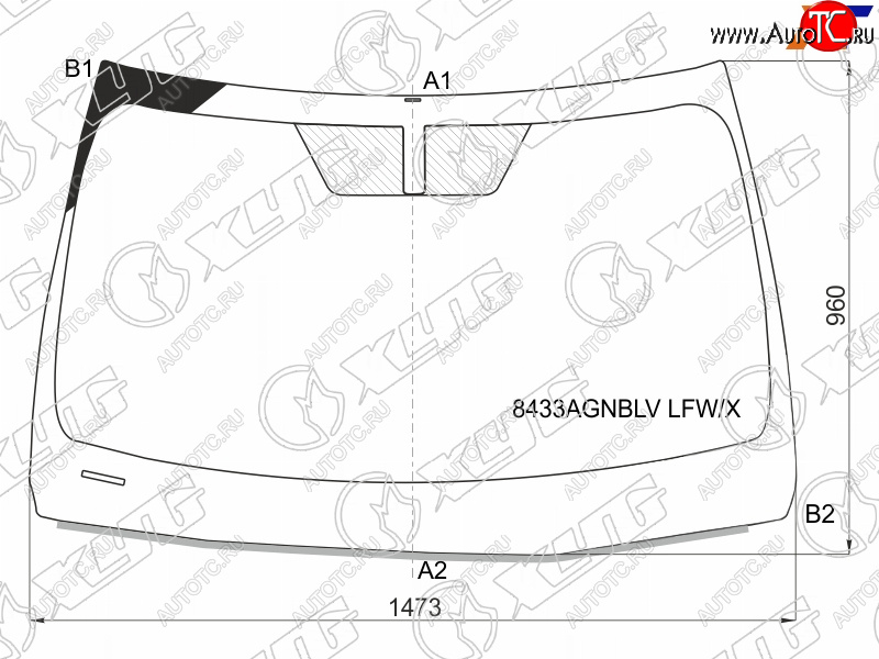 10 849 р. Стекло лобовое Lexus ES 18- XYG 8433AGNBLV LFW/X  с доставкой в г. Кемерово