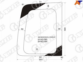 Стекло заднее (Цвет зеленый) Volkswagen Caddy 03-20 XYG 8581BGSVRUW1J RW/RH/X