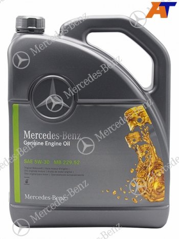 11 199 р. Масло моторное MERCEDES-BENZ (синтетическое) 5л 5W30 229.52 бензин MERCEDES A000989700613ABDW  с доставкой в г. Кемерово. Увеличить фотографию 1