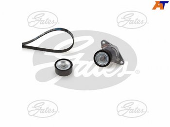 Ремкомплект приводного ремня RENAULT LOGAN K4MK7M (AC+ГУР) GATES K016PK1823XS