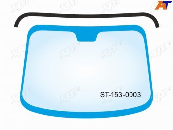 879 р. Молдинг лобового стекла (Сверху) Toyota Land Cruiser (J100) 98-07  Lexus LX 98-07  Toyota Land Cru SAT ST-153-0003  с доставкой в г. Кемерово. Увеличить фотографию 1