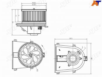 2 699 р. Мотор отопителя салона Audi A3 96-03  Skoda Octavia 96-13  Volkswagen Golf 97-16  Jetta 98-10  P SAT ST-1J1819021C  с доставкой в г. Кемерово. Увеличить фотографию 1