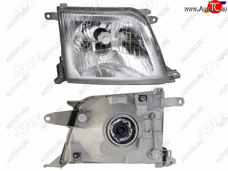 4 299 р. Фара правая (хрусталь) SAT  Toyota Land Cruiser Prado  J90 (1999-2002) 3 дв. рестайлинг, 5 дв. рестайлинг  с доставкой в г. Кемерово