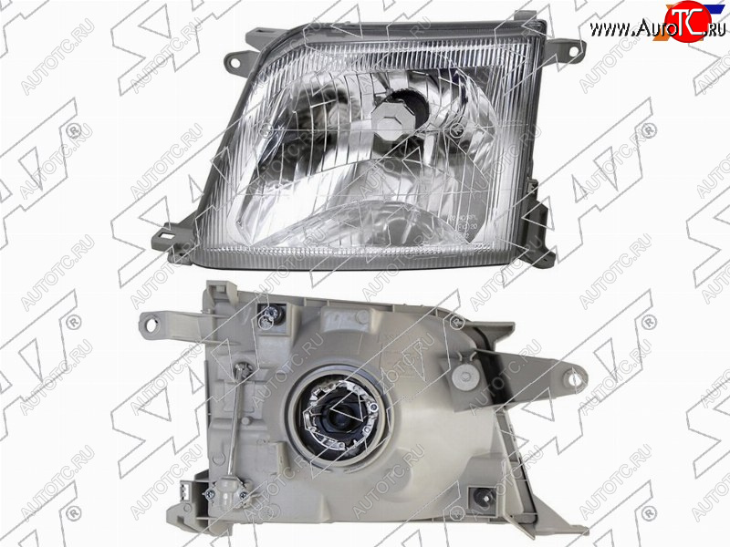4 299 р. Фара левая (хрусталь) SAT  Toyota Land Cruiser Prado  J90 (1999-2002) 3 дв. рестайлинг, 5 дв. рестайлинг  с доставкой в г. Кемерово