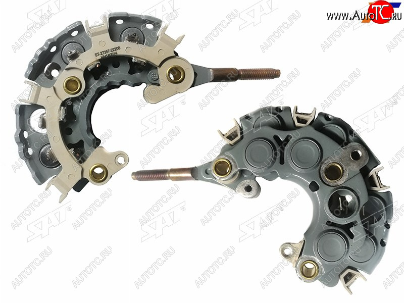 1 089 р. Диодный мост генератора TOYOTA COROLLA AXIOFIELDER 06-08 1NZFELAND CRUISER 100 98-07 2UZFE 6диодов SAT ST-27357-22200  с доставкой в г. Кемерово