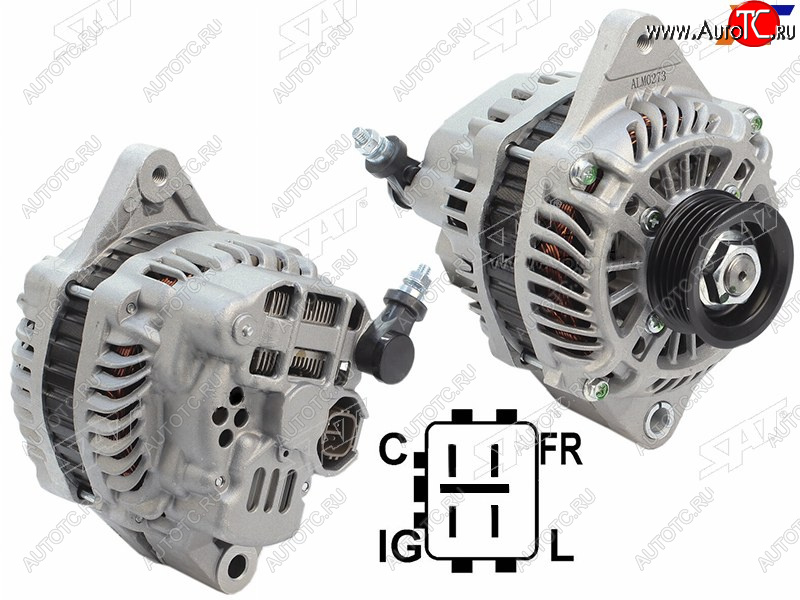 10 599 р. Генератор SUZUKI GRAND VITARA 05-SWIFT 06-SX4 1.62.0 07- M13AM16A 12V 80A (аналог MITSUBISHI)    SAT ST-31400-65J10  с доставкой в г. Кемерово
