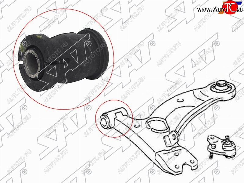 359 р. Сайлентблок Chery Tiggo T11 05-16  Geely Atlas 16-22  Mitsubishi ASX 10-20  Lancer 02-17  Outlan SAT ST-48654-42030  с доставкой в г. Кемерово