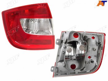 Фонарь задний левый SAT Skoda Rapid ( NH3,  NH1) (2012-2020) дорестайлинг лифтбэк, хэтчбэк дорестайлинг, хэтчбэк рестайлинг, рестайлинг лифтбэк