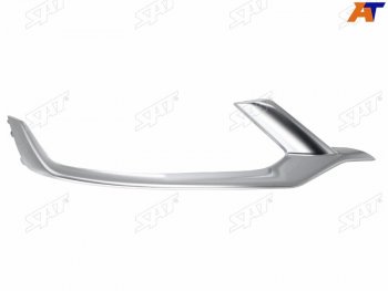 Правый молдинг решетки радиатора SAT Geely Coolray SX11 дорестайлинг (2018-2023) (хром)
