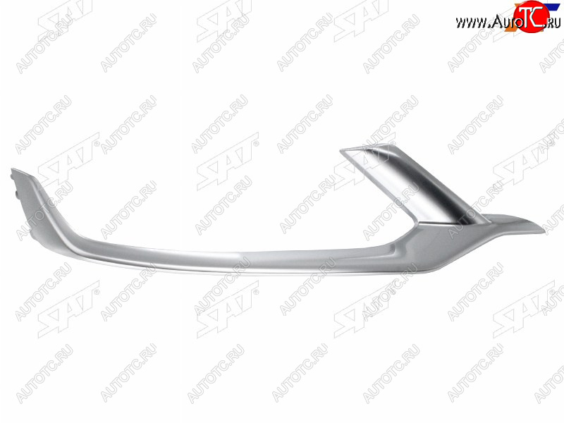 1 599 р. Правый молдинг решетки радиатора SAT Geely Coolray SX11 дорестайлинг (2018-2023) (хром)  с доставкой в г. Кемерово