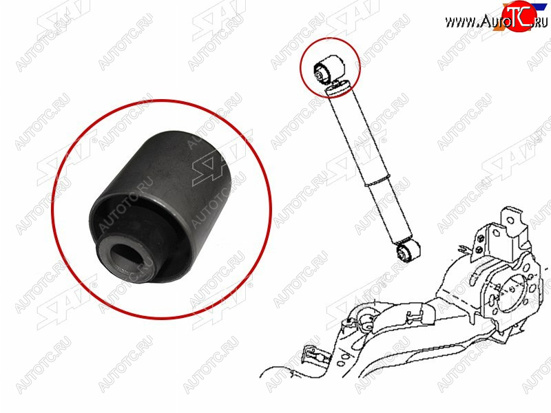 479 р. Сайлентблок Nissan Qashqai 06-13  Dualis 07-14  Qashqai+2 08-14 SAT ST-E6210-JD04A-B2  с доставкой в г. Кемерово