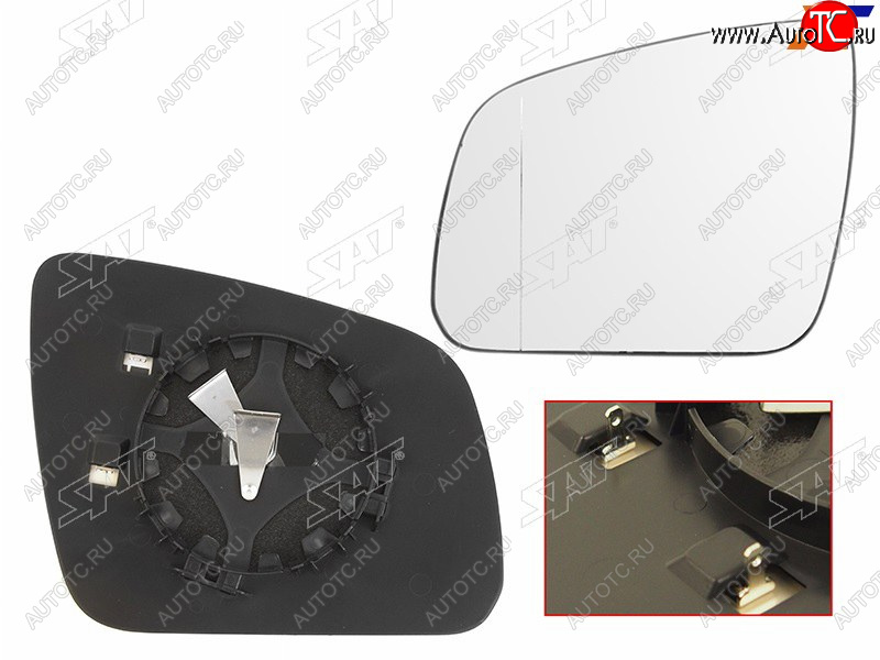 3 599 р. Полотно зеркала MERCEDES W204 06-11 LH асферическое с обогревом                                      SAT ST-MD08-940G-2  с доставкой в г. Кемерово