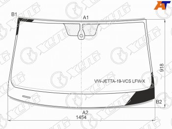 12 399 р. Стекло лобовое (Датчик дождя Молдинг) XYG Volkswagen Jetta A7 седан дорестайлинг (2018-2022)  с доставкой в г. Кемерово. Увеличить фотографию 1