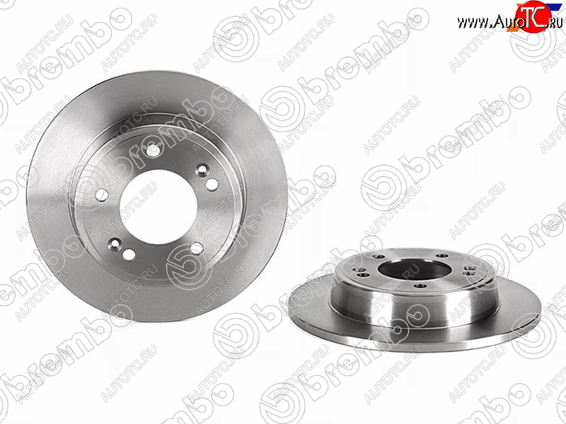 3 699 р. Диск тормозной задний Ø262mm BREMBO  Hyundai Creta  GS (2015-2021), Hyundai Elantra  AD (2016-2020), KIA Ceed  2 JD (2012-2018), KIA Cerato ( 3 YD,  4 BD) (2013-2021), KIA Soul  PS (2014-2019)  с доставкой в г. Кемерово