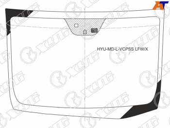 Стекло лобовое (Датчик дождя Место под датчик запотевания) Hyundai Elantra 10-16  Avante 10-15 XYG HYU-MD-L-VCPSS LFW/X