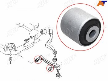 389 р. Сайлентблок рычага нижний прямого (ближ к шар) FR-FL SAT Mazda 6 GG лифтбэк дорестайлинг (2002-2005)  с доставкой в г. Кемерово. Увеличить фотографию 1