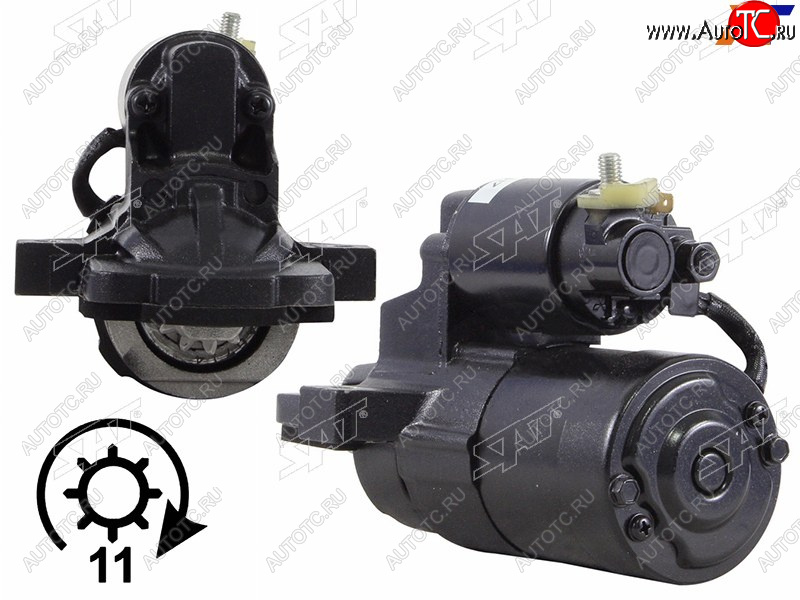 5 699 р. Стартер Mazda 3 03-09  6 02-12  Axela 03-09  5 04-11 (1 kW Z=11 (L=209mm)(восстановленный)) SAT ST-L813-18-400  с доставкой в г. Кемерово