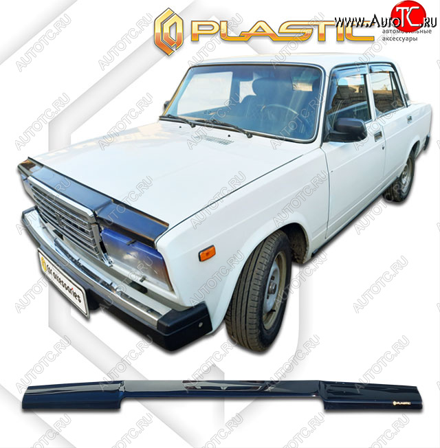1 899 р. Дефлектор капота CA-Plastic Лада 2107 (1982-2012) (classic черный, без надписи)  с доставкой в г. Кемерово