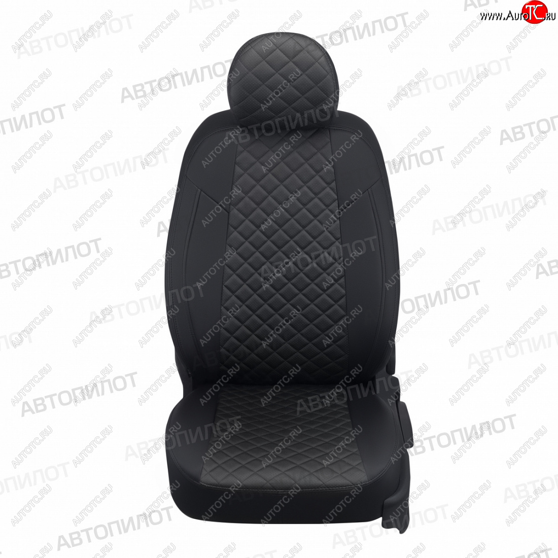 8 749 р. Чехлы сидений (экокожа) Автопилот Ромб Haval M6 (2021-2025) (черный)  с доставкой в г. Кемерово