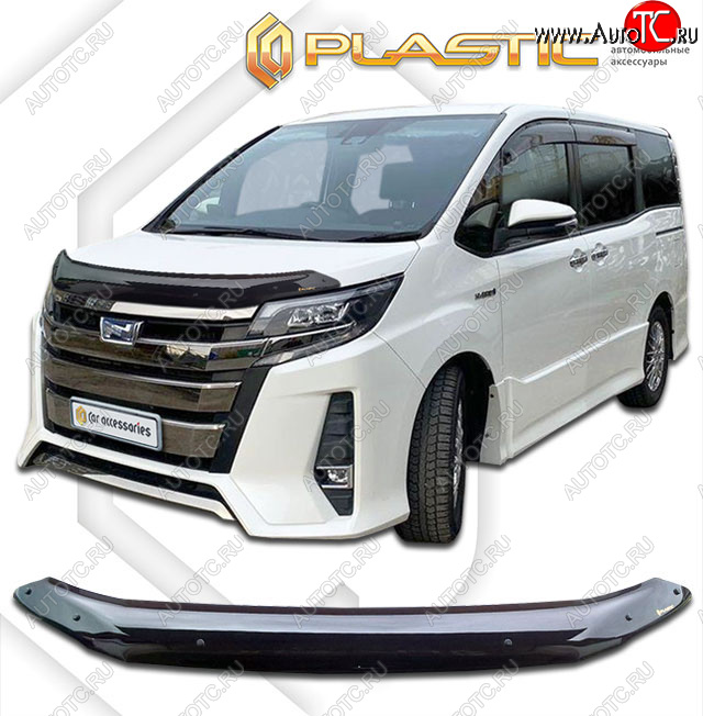 1 999 р. Дефлектор капота (Япония) CA-Plastic  Toyota Noah ( 3,  R80) (2014-2021) дорестайлинг, рестайлинг (classic черный, без надписи)  с доставкой в г. Кемерово