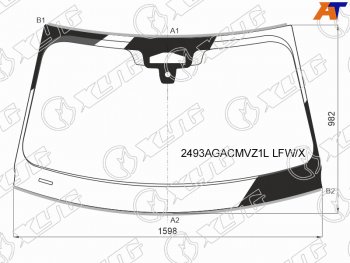 10 849 р. Стекло лобовое (Три камеры Датчик дождя Молдинг) BMW X5 18-  X7 18- XYG 2493AGACMVZ1L LFW/X  с доставкой в г. Кемерово. Увеличить фотографию 2