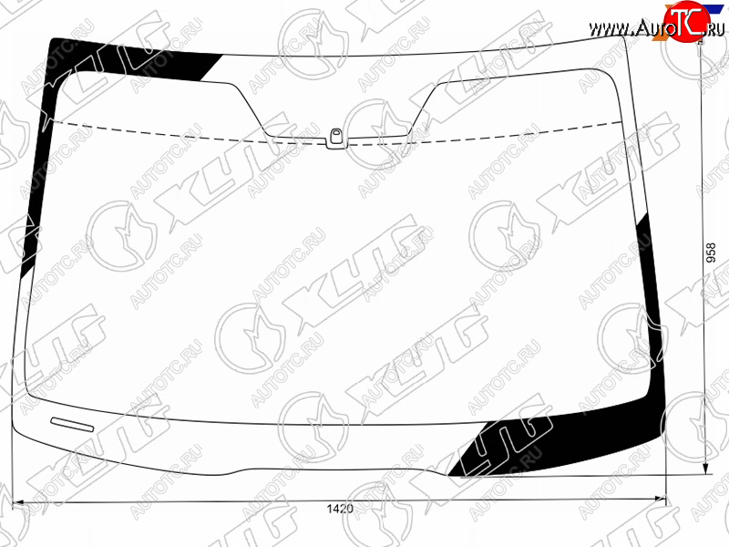 7 349 р. Стекло лобовое Honda Accord 02-08  Acura TSX 03-08 XYG 3986AGNBLV LFW/X  с доставкой в г. Кемерово