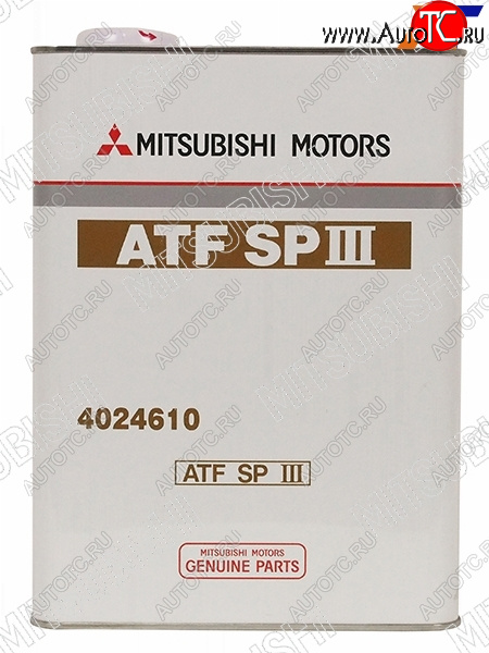 4 599 р. Масло трансмиссионное MITSUBISHI ATF SP3 4Л. MITSUBISHI 4024610  с доставкой в г. Кемерово