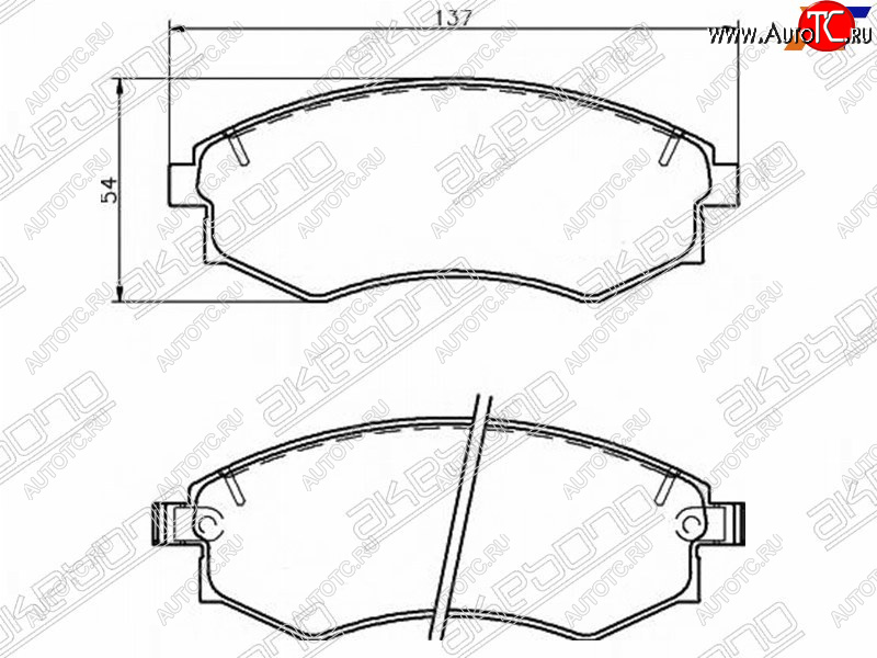 2 059 р. Колодки тормозные передние FR-FL SAT  Hyundai Sonata Y3 дорестайлинг (1993-1996)  с доставкой в г. Кемерово