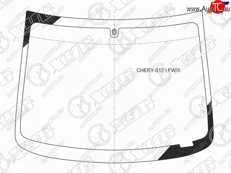 7 199 р. Стекло лобовое CHERY KIMO(S12) 5D HBK 07-15                                                          XYG CHERY-S12 LFW/X  с доставкой в г. Кемерово