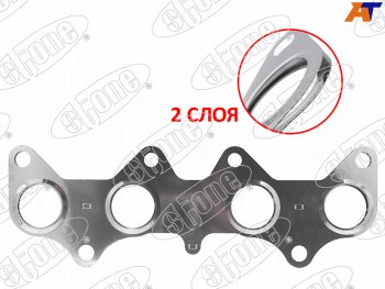 649 р. Прокладка выпускного коллектора TOYOTA COROLLACORSA 4E-FE 95- STONE JB-12472-F  с доставкой в г. Кемерово. Увеличить фотографию 1