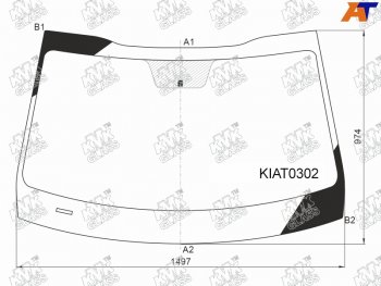 6 299 р. Стекло лобовое KIA K5 20-                                                                            KMK KIAT0302  с доставкой в г. Кемерово. Увеличить фотографию 1