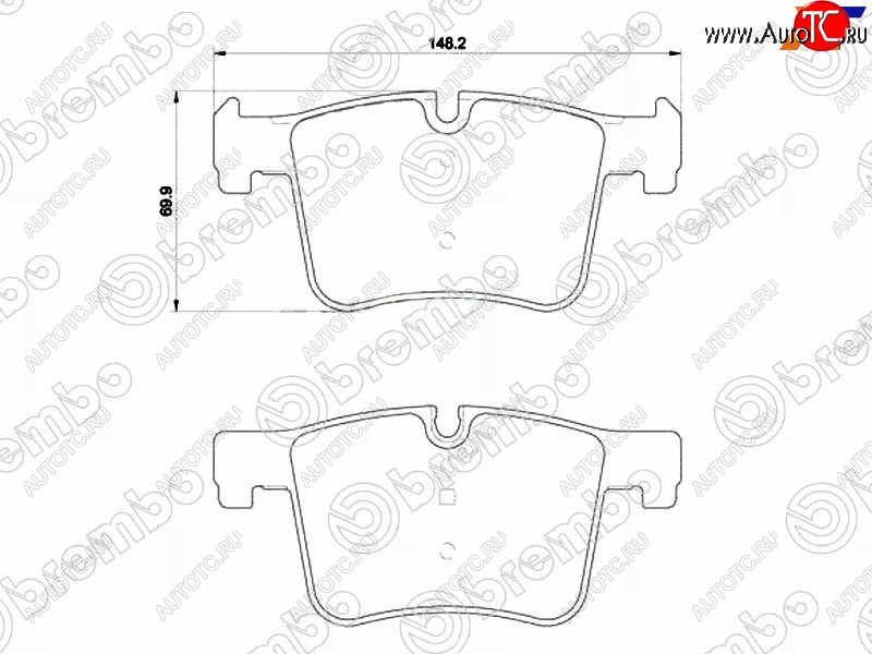 6 349 р. Колодки тормозные передние FL-FR SAT BMW 1 серия F20 хэтчбэк 5 дв. дорестайлинг (2012-2015)  с доставкой в г. Кемерово