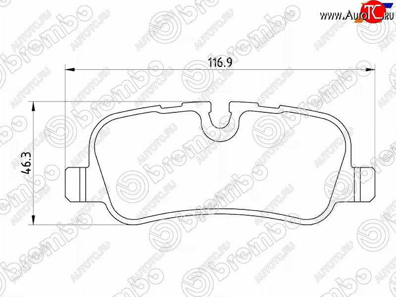 3 679 р. Колодки тормозные задние RH-LH SAT  Land Rover Discovery ( 3 L319,  4 L319) - Range Rover Sport  1 L320  с доставкой в г. Кемерово