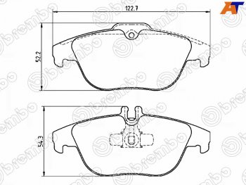 Колодки тормозные задние RH-LH SAT Mercedes-Benz C-Class  W204 - E-Class  C207