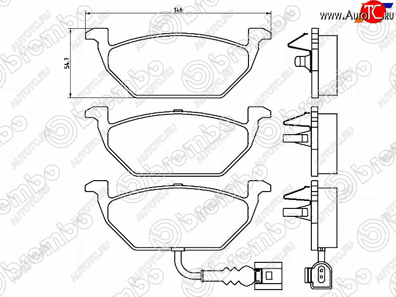 3 169 р. Колодки тормозные FR SAT   Audi A1 ( 8X1 хэтчбэк 3 дв.,  8XA хэтчбэк 5 дв.,  GB хэтчбэк 5 дв.) (2010-2025), Skoda Fabia ( Mk2,  Mk3) (2007-2018), Volkswagen Polo  5 (2009-2020)  с доставкой в г. Кемерово